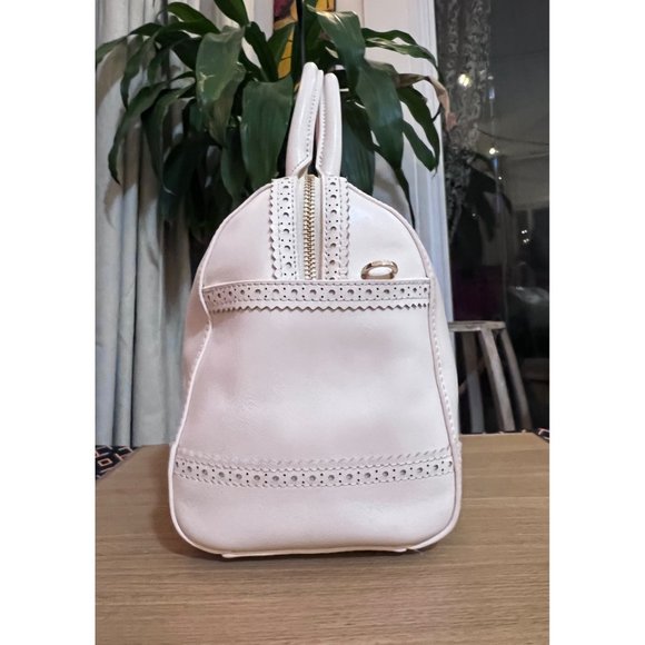 ♦️AUTHENTIC TORY BURCH WHITE RIBBON ROBINSON TOTE/SHOULDER BAG - Picture 4 of 15